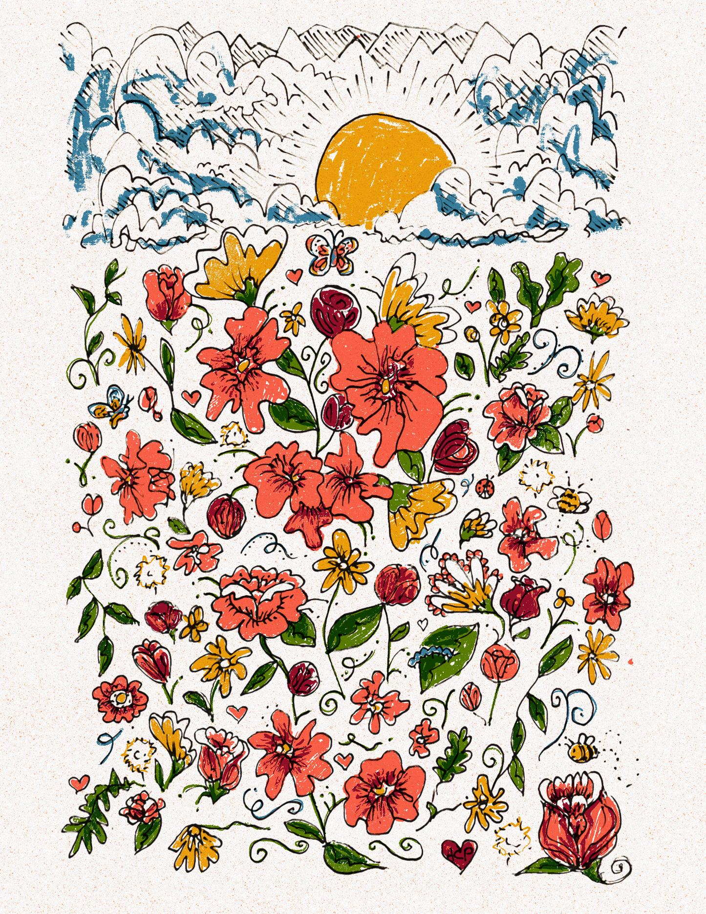 Digital Floral Print Download